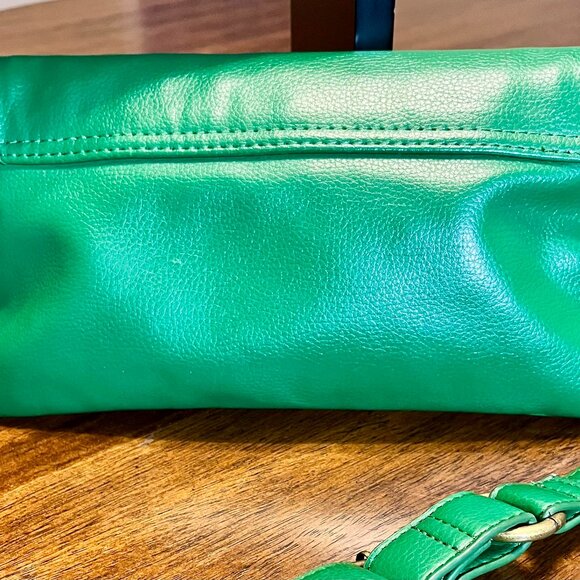 Green Hollywood Intuition by Jaye Hersh Faux Leather Shoulder Bag Purse - Picture 6 of 6